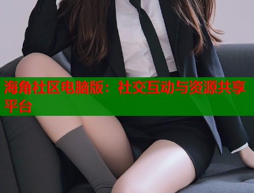 海角社区电脑版：社交互动与资源共享平台