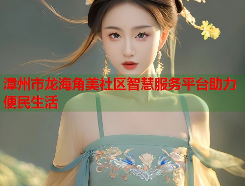 漳州市龙海角美社区智慧服务平台助力便民生活
