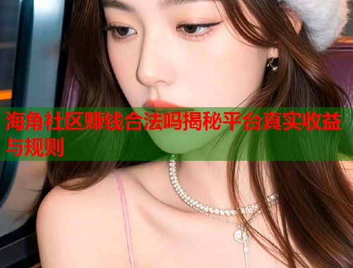 海角社区赚钱合法吗揭秘平台真实收益与规则  第2张